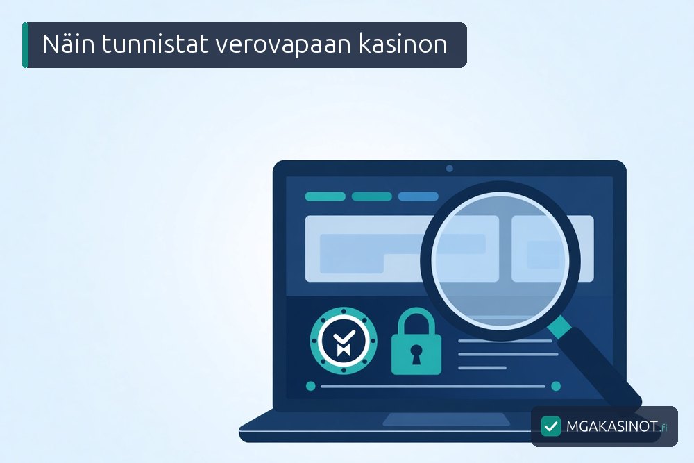 Verovapaan nettikasinon tunnistaminen